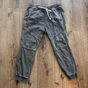PacSun Charcoal Jogger Pants With Zippers